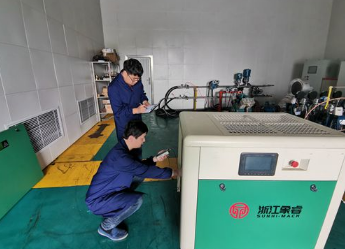 衢州市市场监管局质检中心对空压机企业开展技术帮扶工作